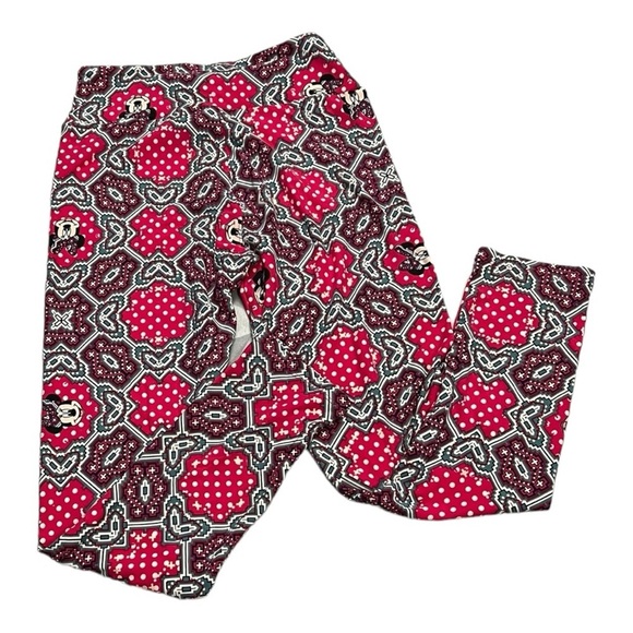 LulaRoe Disney’s Minnie Mouse Geometric Leggings Size OS (2-10) - Picture 1 of 10